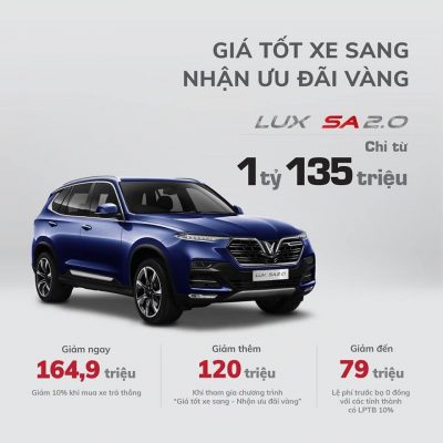 Ô tô Vin Fast ưu đãi tháng 9